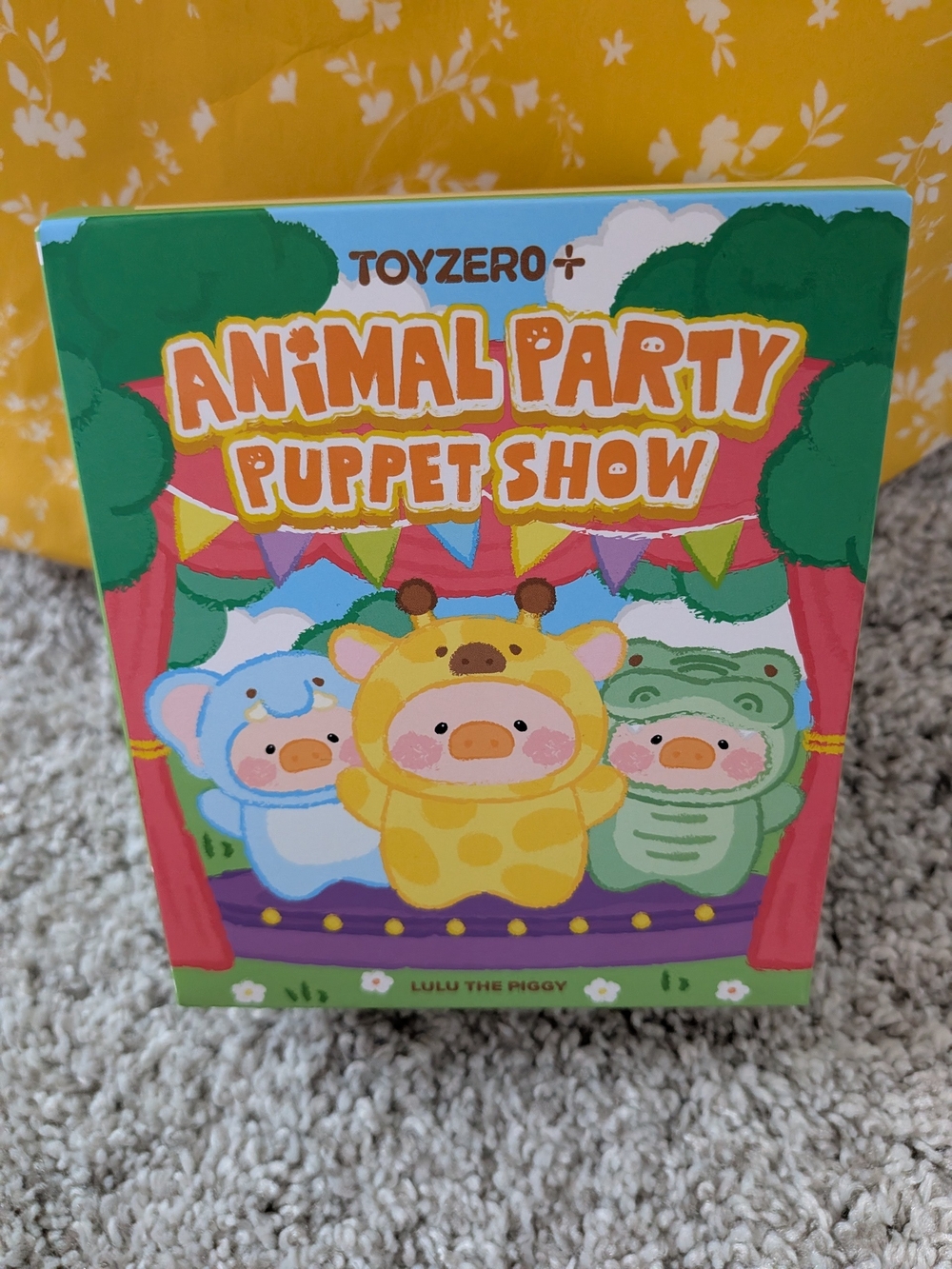 TOYZERO Animal Party Puppet Show Box — Yellow, Green, Blue